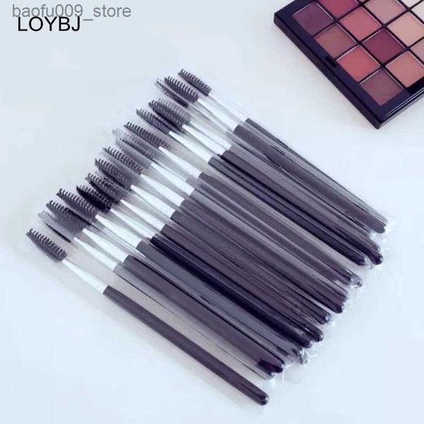 Pennelli per trucco LOYBJ 20/50/100 pezzi Pennello per sopracciglio Pennelli per trucco per ciglia Sopracciglio Strumento per estensione ciglia Mascara Bacchette Applicatore Lash Cosmetic Q231229