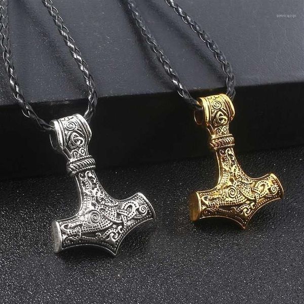 Colares Pingente Midy Antigo Nórdico Vikings Encantos Sobrenatural Lua Pentagrama Colar Mulheres Jóias Corda Chain1270n