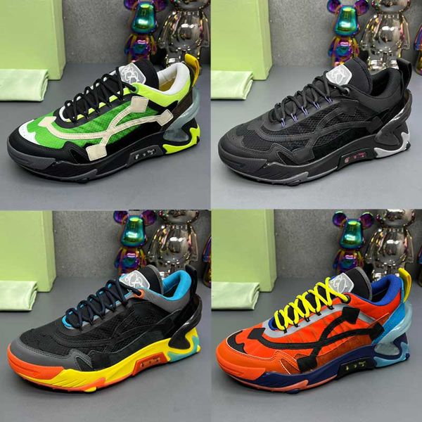 Sneakers da uomo 24ss off New Fashion Designer Scarpe sportive Suola in gomma con frecce sul lato Scarpe casual basse da uomo di marca superiore traspirante 38-46 Con scatola originale