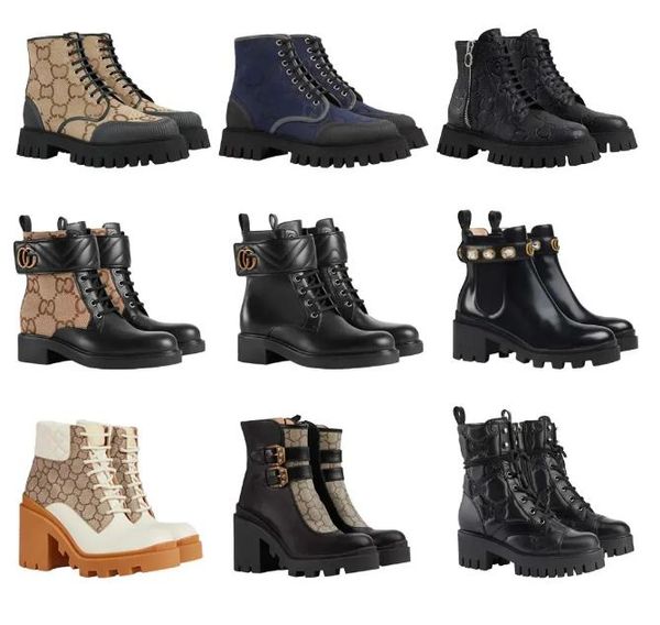 Botas de luxo botas de designer botas de alta qualidade mulheres longas botas de pele de carneiro meia bota estilo clássico sapatos de inverno outono botas de neve de nylon lona bota de tornozelo