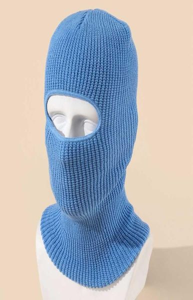 Ciclismo Caps Máscaras Cores Doces Manter Quente Unisex Sing Ho Balaclava Beanie Outono Inverno Ao Ar Livre Cor Sólida Homens Passeio Máscara de Esqui Skul8807011