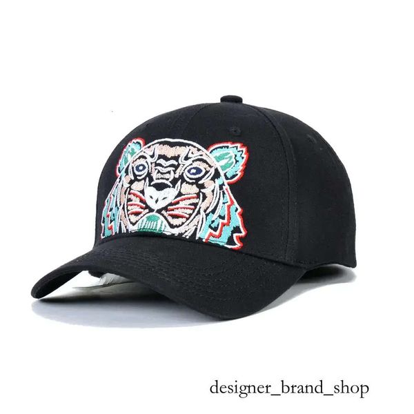 Cappello Kenzo da uomo Berretto da baseball ricamato per esterni Cappello con visiera solare Cappello versatile per tutte le stagioni Cappello casual alla moda Testa di tigre Kenzo 379
