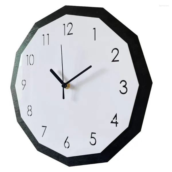 Wanduhren Stille Uhr Dekor Für Zuhause Stumm Hängende Runde Einfache Dekorationen Wohnzimmer Acryl