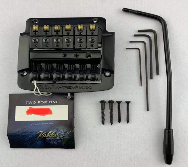 Captadores de guitarra originais Kahler 4300 Tremolo BlackChrome Color para 6 cordas guitarras elétricas acessórios desconto musical L0195997287