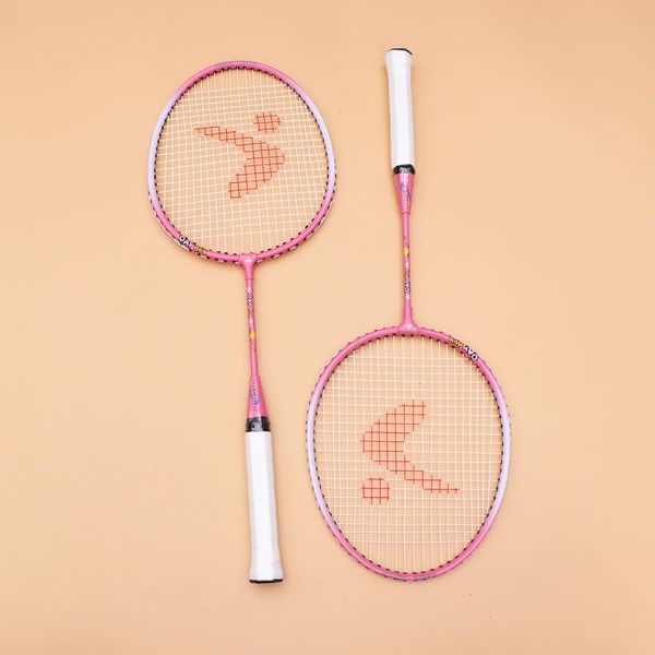 Badminton Raket Karikatür Alüminyum Alaşım Açık Hava Spor Eğitimi Pats Çocuk Çocuk 231229