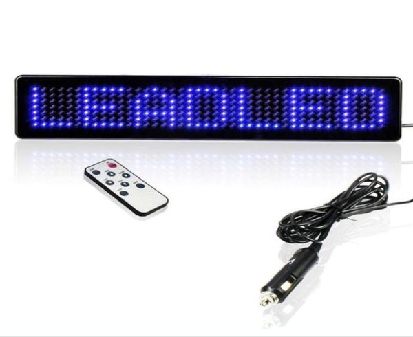 Nuovo tabellone a scorrimento per segnaletica programmabile a LED per auto blu 12V con display a LED remoto2628209