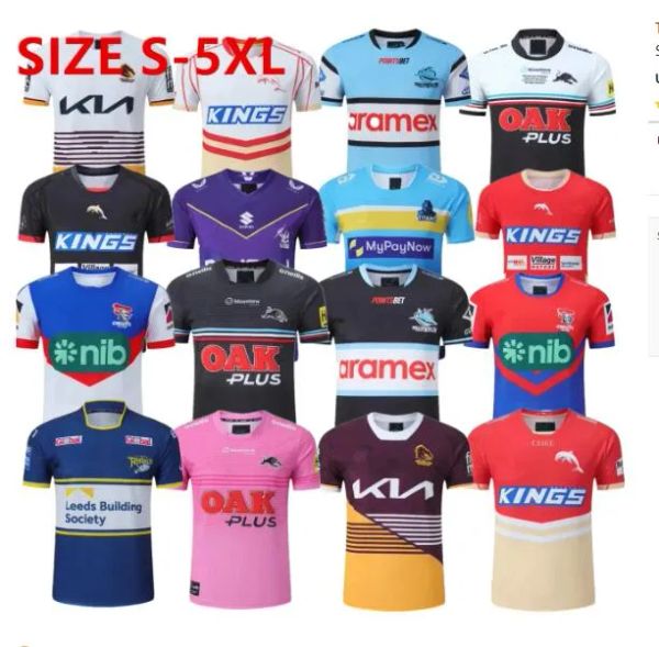 Venda quente Top 2023 2024 2025 Golfinhos Rugby Jerseys Cowboy Penrith Panthers Indígena Cowboy Rhinoceros Treinamento JERSEY Todos Nrl League Mans Camisetas S-5XL FYR