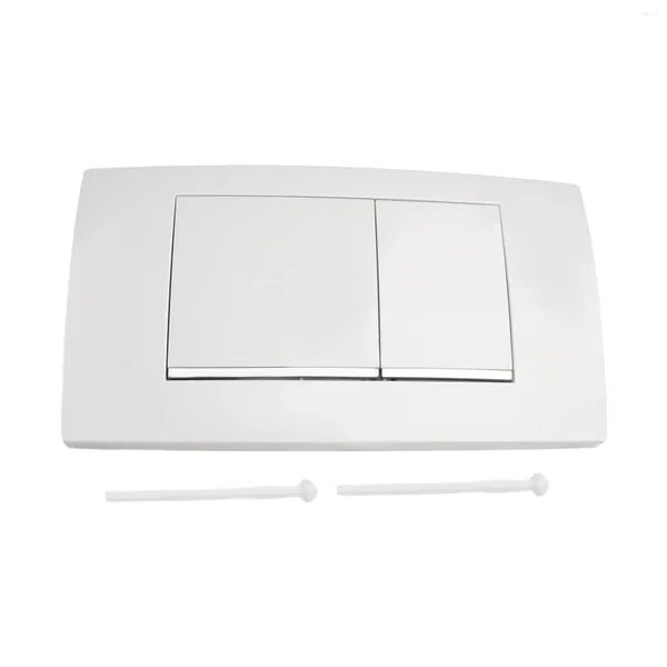 Conjunto acessório de banho Botão Dual Flush Plate Home Improvement Acessórios de banheiro Plástico Press Switch Reparação Substituição Tanque de Água