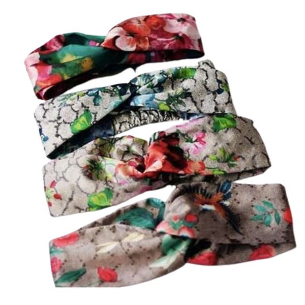 Новая горячая эластичная повязка на голову для мужчин и женщин 2024, дизайн с буквенными пайетками, зеленый, красный цветок, ленты для волос для девочек, ретро-тюрбан, повязки на голову, подарок