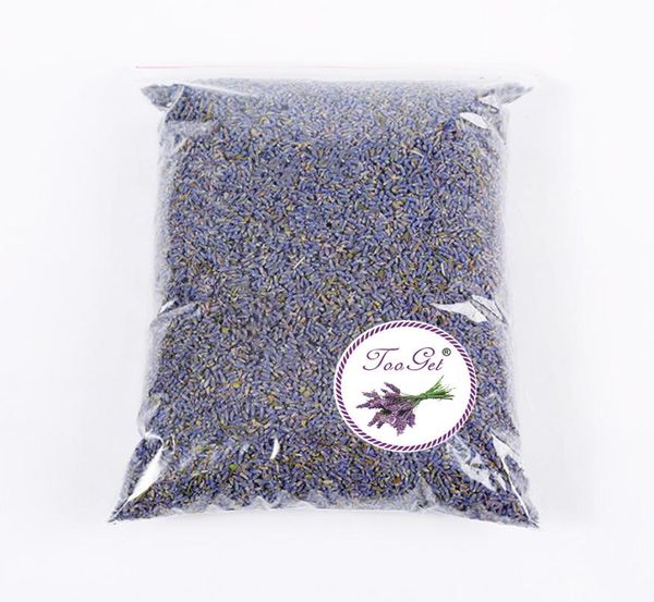 Botões de lavanda perfumados flores secas orgânicas inteiras ultra azuis grau 1 Pound4512834