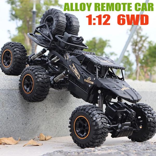 1/12 38CM großes RC-Auto 6WD 2,4 GHz Fernbedienung Crawler Drift Off-Road-Fahrzeuge Hochgeschwindigkeits-Elektroauto-LKW-Spielzeug für Jungen 231229