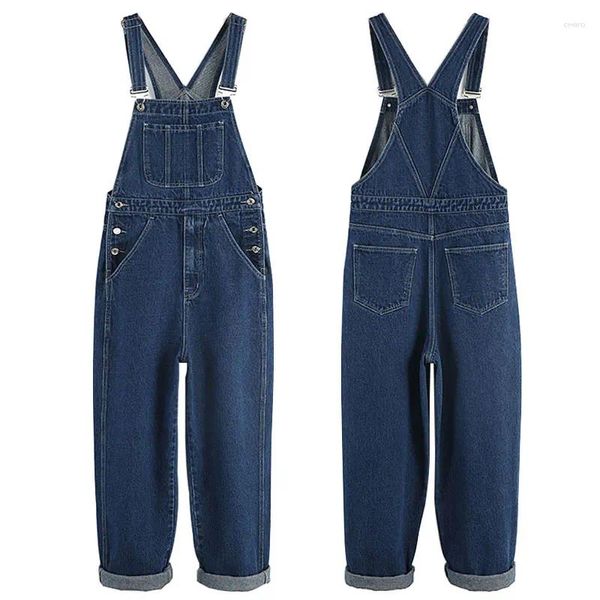 Erkekler Kot 2023 Bib Düz Denim Tulum Moda Suskunları Hip-Hop tulum pantolon artı 5xl