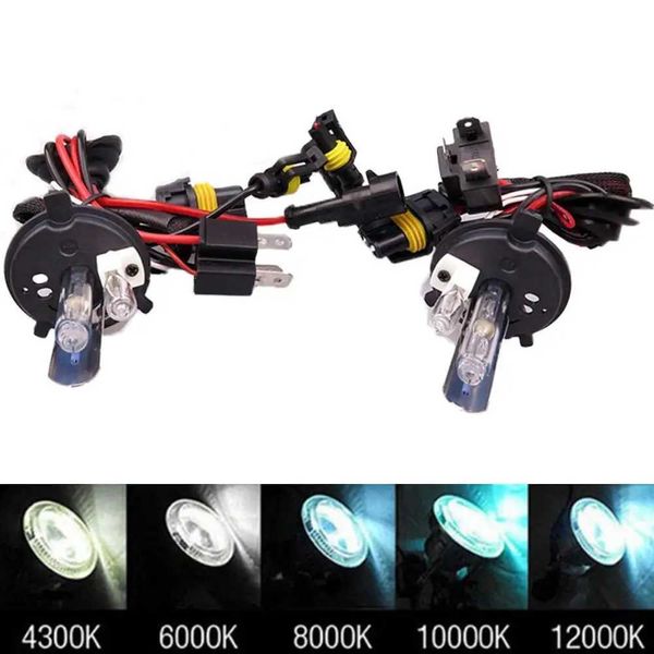 Kits de xenon para carro HID 1 conjunto H4 H13 9004 9007 com kit de xenon de reator 35W 55W Lâmpada de xenônio universal para carro Lâmpada de neblina 4300K 6000K 8000K AcessóriosL231228L231228