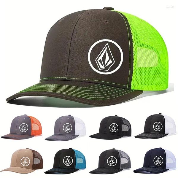 Ball Caps Elmas Baskı Moda Snapback Nefes Alabilir Net Kafa Beyzbol Kapağı Hafif Bükme Hip Hop Trucker Şapka