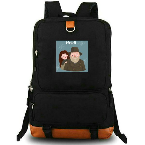 Heidi-Rucksack, Ihr Großvater-Tagesrucksack, Film-Cartoon-Schultasche, Anime-Druck-Rucksack, Freizeit-Schultasche, Laptop-Tagesrucksack