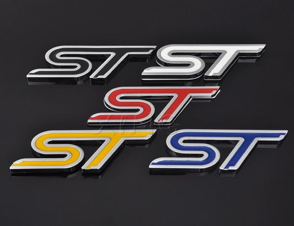 Adesivo de carro 3D Auto Emblem Sport Badge Decal para Ford ST Logo Focus Fiesta Ecosport 2009 2015 Mondeo Acessórios de estilo de carro 3206593