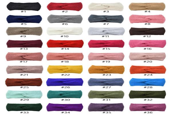 Hot selling knitted wool hair band ear cover hand woven headband flat fashion warm autumn and winter hair accessories9050759