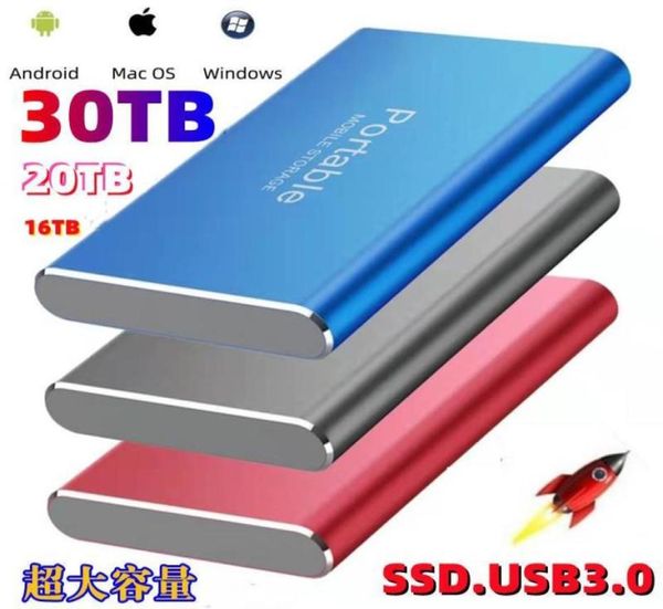 Speicherkartenleser 8 TB SSD-Festplatte 4 TB 20 TB 30 TB tragbare externe für Laptop-Desktop-Typc USB 31 Flash-Speicher9683695