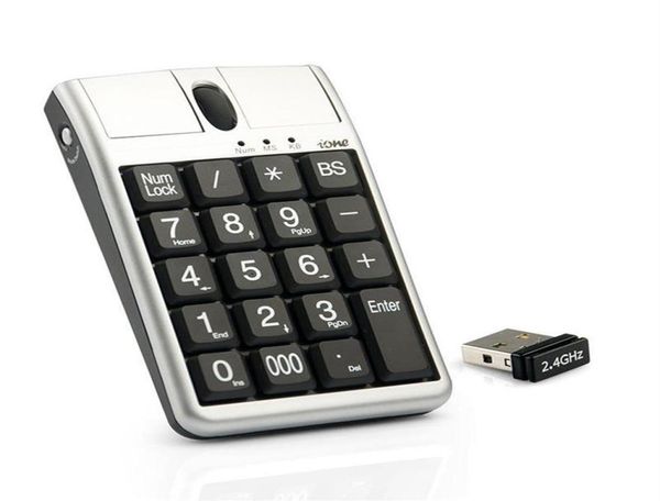 Original 2-in-iOne Scorpius N4 optische Maus, USB-Tastatur, kabelgebundener 19-Ziffernblock mit Maus und Scrollrad für schnelle Dateneingabe13856764
