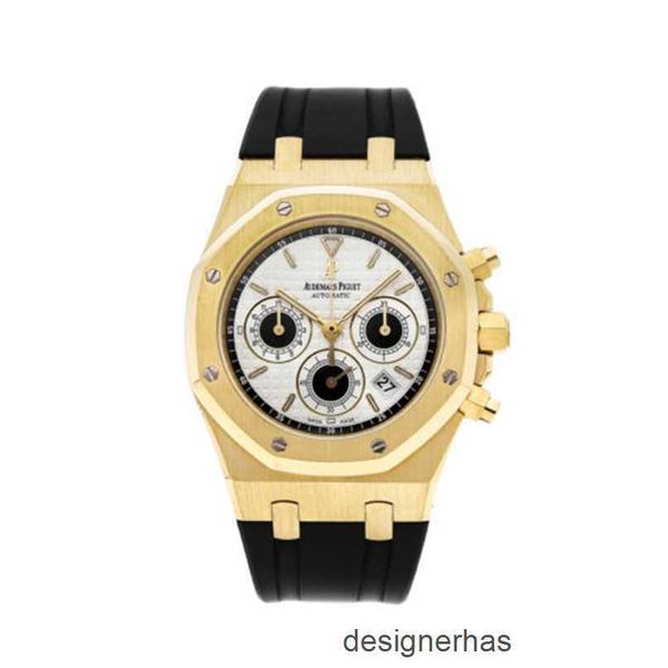 Relógios de pulso de luxo suíço Audemar Pigue Relógios mecânicos Abbey Royal Oak Time Watch Signature 39mm Gold Men Watch 26022BA.OO.D098CR.01 SDCH