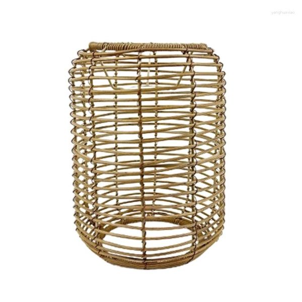 Placas decorativas trazem calor e charme ao seu espaço com abajur artesanal de rattan para quartos, salas de estar e jantar b03e