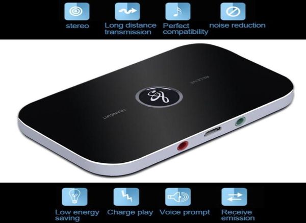 Sovo HiFi Kablosuz Audio Bluetooth Alıcı ve Verici Taşınabilir Adaptör 35mm Ses Giriş ve TV için Çıktı MP3 PC Speak6159651