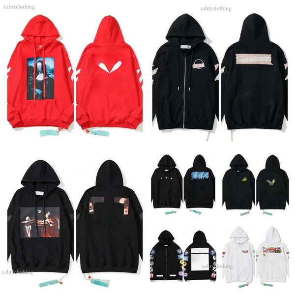 1: 1 Dupes Reps Hoodrich Çeken Uzun Kollu Polo Hoodie Kadın Ofis Beyaz Hoodie Tam Ferman Kapalı Kapalı Y2K Zip Up Hoodie Mens Tasarımcı Kapşon Offhite Hoddie