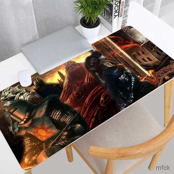 Mouse Pads Bilekleri Dark Souls Mouse Pad 900x400x2mm Pad Fare Not Defter Bilgisayar Padmouse Oyun Aksesuarları Mousepad Klavye Fare Paspasları