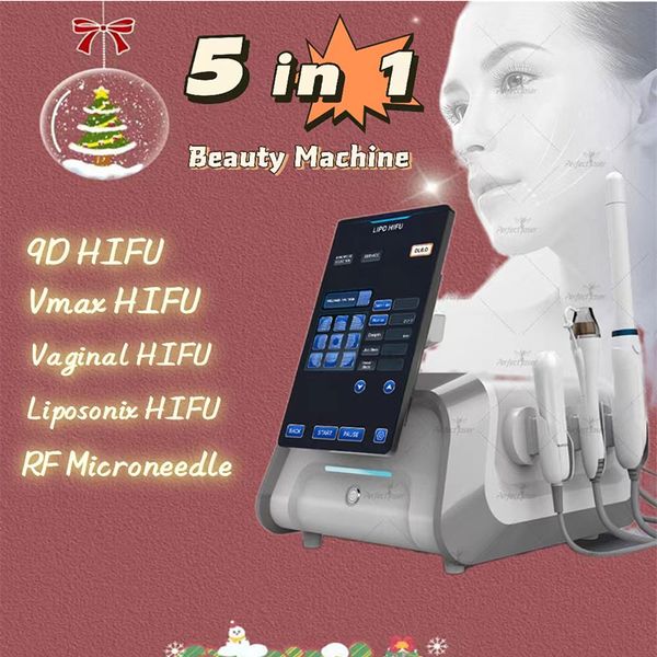 2025 Multifunctionele 9D HIFU Ultrasouund Machine Liposonix Lichaamsvermageringsapparatuur Vmax Face Lifting Mrcroneedle-apparaat met 2 jaar garantie