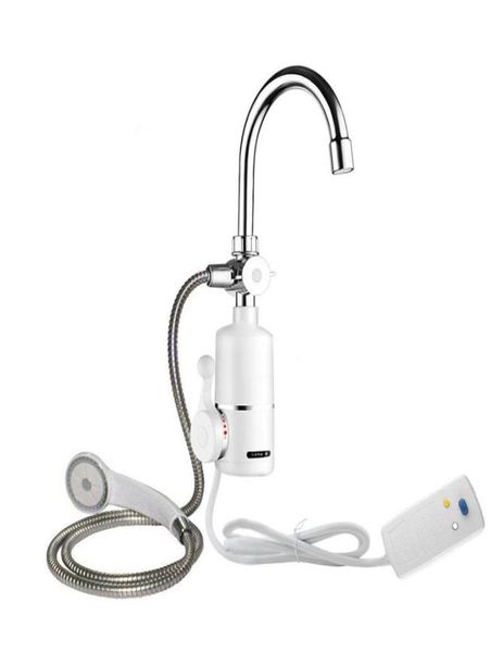 Scaldabagno senza serbatoio con rubinetto scaldabagno elettrico per bagno istantaneo da 2000 W con soffione doccia8493677