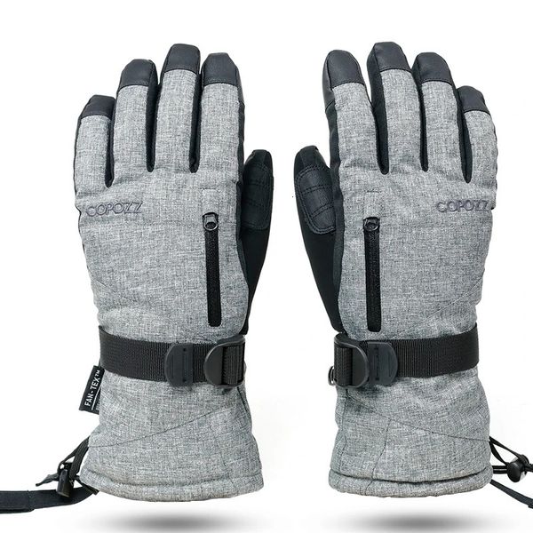 COPOZZ Guanti da sci unisex Guanti da snowboard da 30 gradi Touchscreen Motore per motoslitta Neve termica impermeabile 231228