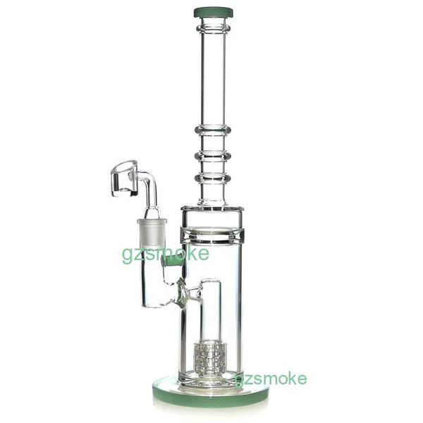 Hookahs Bong inebriante quartzo banger plataformas de petróleo bongs de cera Tubos de vidro dab rig tubulação de água gaiola perc toro tubo reto borbulhador acesso para fumar