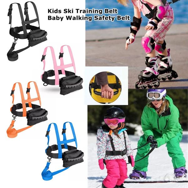 Cintura di sicurezza per sci per bambini con corda di trazione Cintura per imbracatura da sci per bambini affidabile e resistente all'usura per lo snowboard 231228