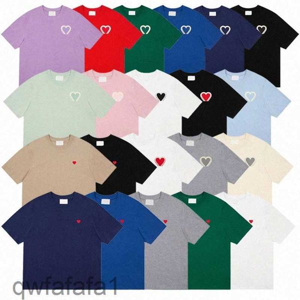 Sommer Herren Designer Amies Love Pattern T-Shirt T-Shirt Tops Print Lässige Kurzarmkleidung Baumwollmischung Amis Asiatische Größe S-XL 80UK