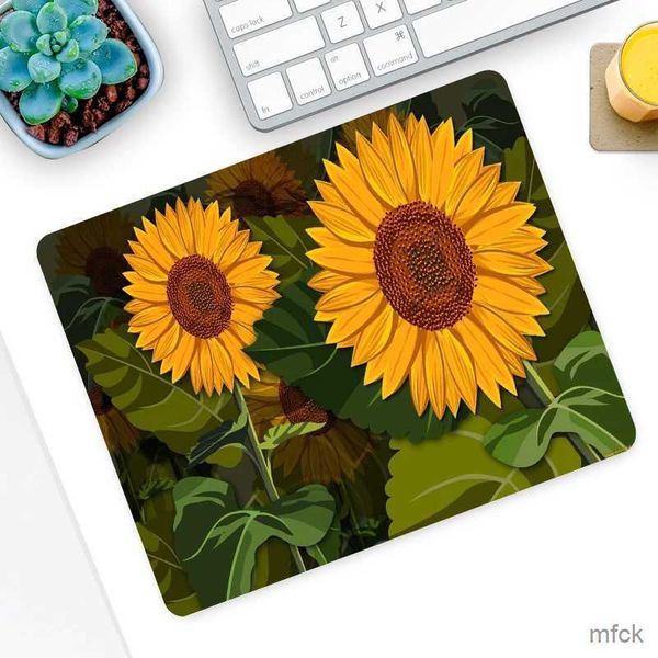 Mauspads, Handgelenkstützen, Sonnenblumen-Mauspad, Anime, PC, Gamer, Kawaii, Gaming-Zubehör, Tastatur, Tapis De Souris, Laptop, niedliches Cartoon-Kaninchen, XXL-Mauspad