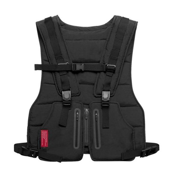 Gilet tattico da uomo Gilet corto Gilet riflettente ad alta luminosità Taglia regolabile Gilet sportivo da esterno Taglia unica5401792