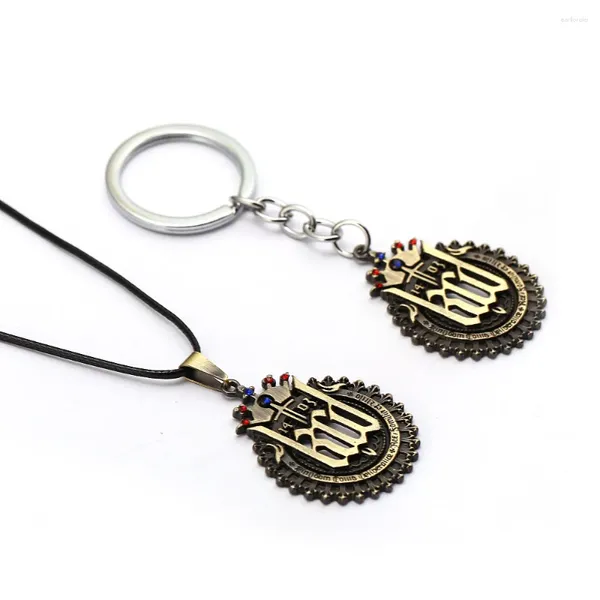 Anahtarlık Oyunu Takı Keychain Kingdom Kurtuluş Anahtar Yüzük Tutucu Metal Kolyeler Llaveros Kadın Moda Erkekleri Hayranları Hatıra