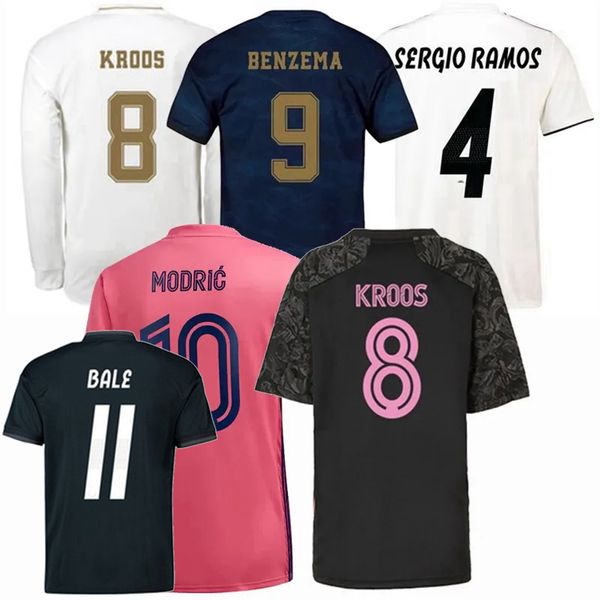 Retro klassieker Echte voetbalshirts 18 19 20 21 22 BenzEMA MARCELO ISCO NACHO CARVAJAL ASENSIO BALE SERGIO RAMOS HAZARD KROOS MadridS thuis weg 3e voetbalshirt