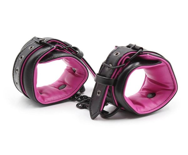 Spugna in morbida pelle di alta qualità Caviglia a mano BDSM Bondage Giocattolo del sesso Restrizioni Bondage sessuale Accessori per lingerie esotica S197067207145