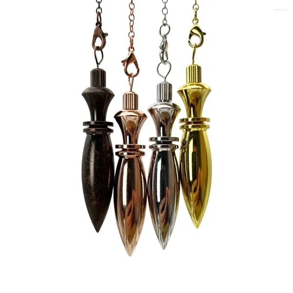 Colares Pingente Cor de Ouro Latão Egípcio Karnak Pêndulo de Metal para Adivinhação Energia Trabalho Pesado Dowsing Reiki Pendulos Espirituais X019