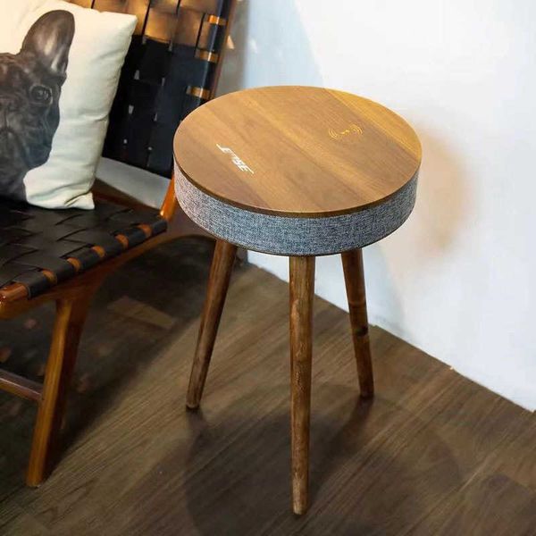 Boes infinito bluetooth mesa de centro alto-falante inteligente nightstand alto-falante vintage que pode carregar seu telefone