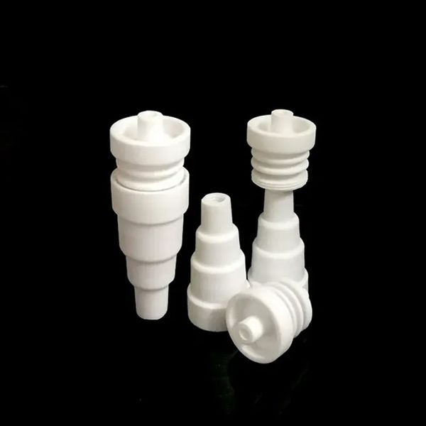 Domeless Keramiknagel 10 mm 14 mm 18 mm 6-in-1 Nais Tip Raucherzubehör Banger Nail Dab Straw Mini NC Kit Lebensmittelqualität für Dab Rig Wasserpfeife