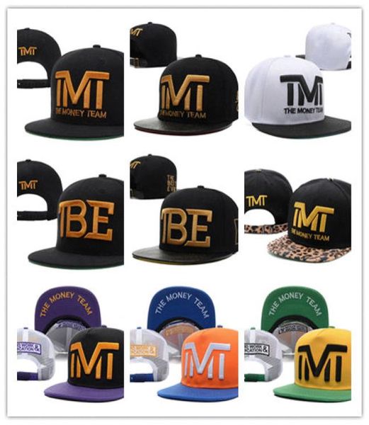 Stil Kaliteli Tamamen Siyah Takım Para Snapback Caps Hiphop Ayarlanabilir Şapka Erkek Kadın Klasik Beyzbol Şapkaları C1338933