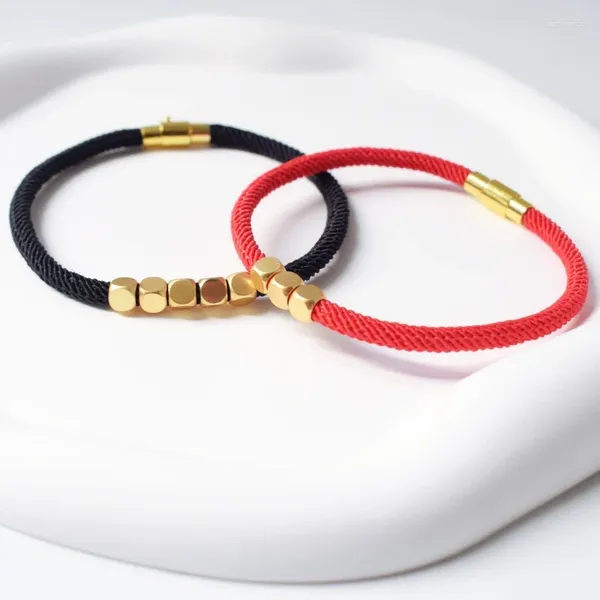 Charme Pulseiras Milan Corda Cadeia Para Mulheres Homens Transferência Bead Casal Pulseira Luxo Fivela Magnética Jóias Presente Atacado