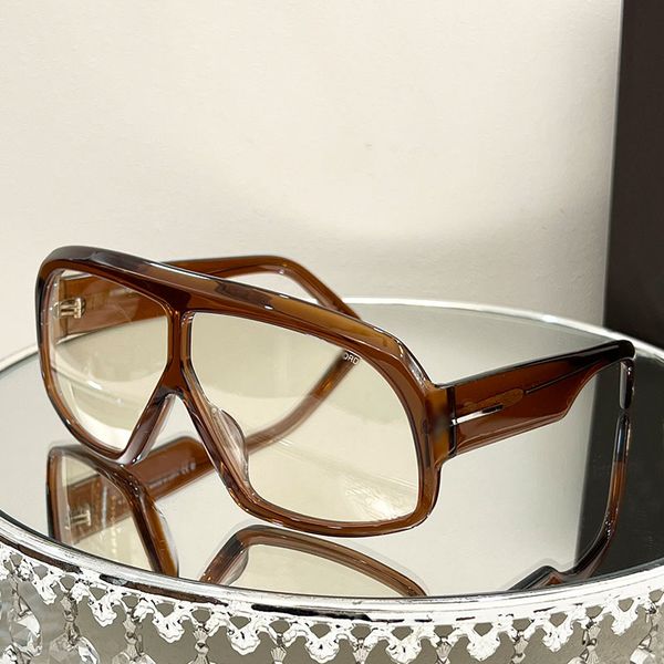 Óculos de sol Tom Ford Man Man Gordes de grandes dimensões quadro de placa grossa FT0965 Glasses de sol de designer para mulheres estilos esportivos pretos espelhos Caixa original 13 41