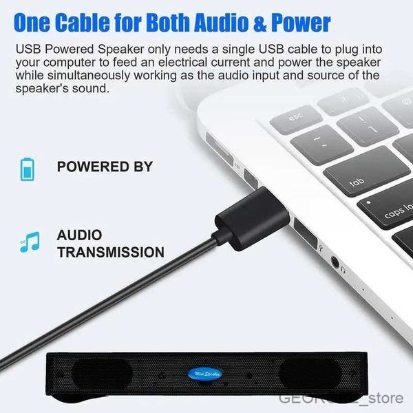 Altoparlanti per computer Mini altoparlante multimediale USB Audio portatile per computer desktop portatile PC Notebook con cavo USB