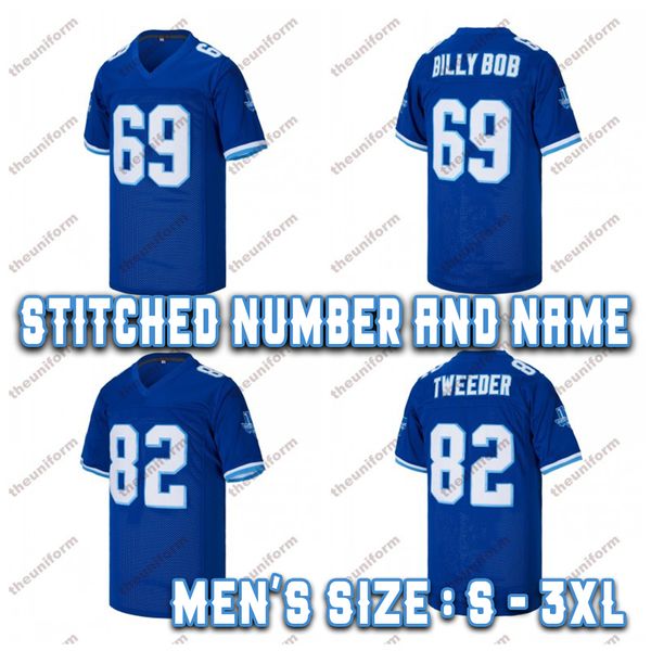 Herren 69 Billy Bob Varsity Blues Movie 82 Charlie Tweeder West Canaan Coyotes genähtes Fußballtrikot