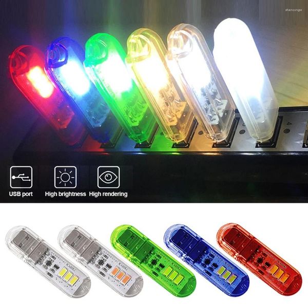 Luci notturne interruttore tattile DC5V USB LED Mini lampada da lettura da tavolo da 1,5 W rosso blu verde bianco portatile flessibile