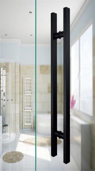 24 polegadas moderna barra redonda escada puxar alça de aço inoxidável deslizante maçaneta da porta do celeiro para vidro de 812mm ou porta de madeira de 4045mm 201013052826