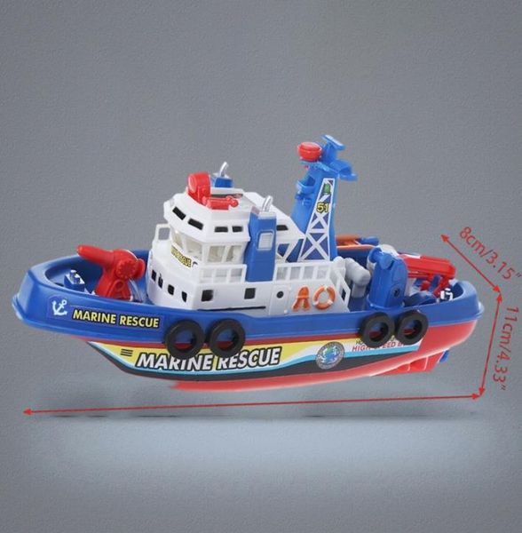 Barca elettrica per bambini Giocattoli di salvataggio marino Navigazione Nave da guerra Giocattolo Regalo di compleanno 2012047034582